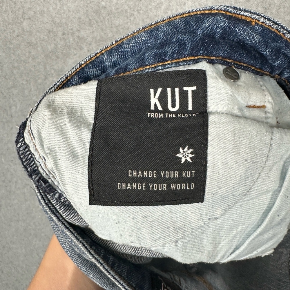 KUT From The Kloth Jeans Womens 4 Catherine Boyfriend Mid Rise Distressed‎ Blue - Picture 10 of 16